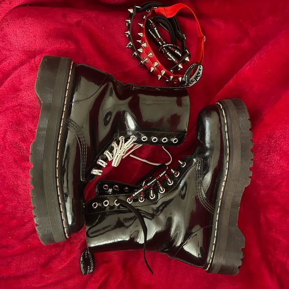 rare dr.martens aggy 1490 patent boot - Picture 3 of 9